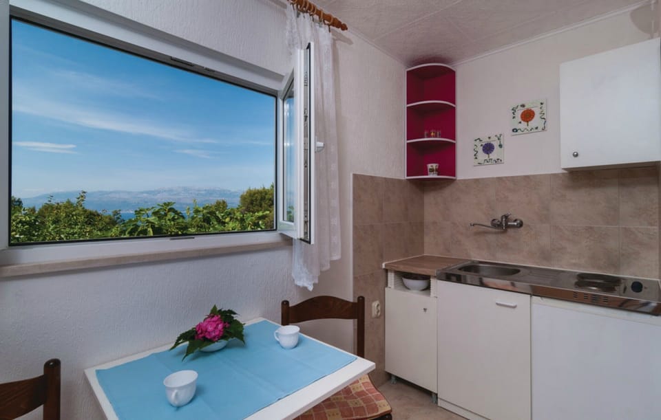 House (Four Bedroom Holiday Home with Outdoo) | Private kitchen | Fridge