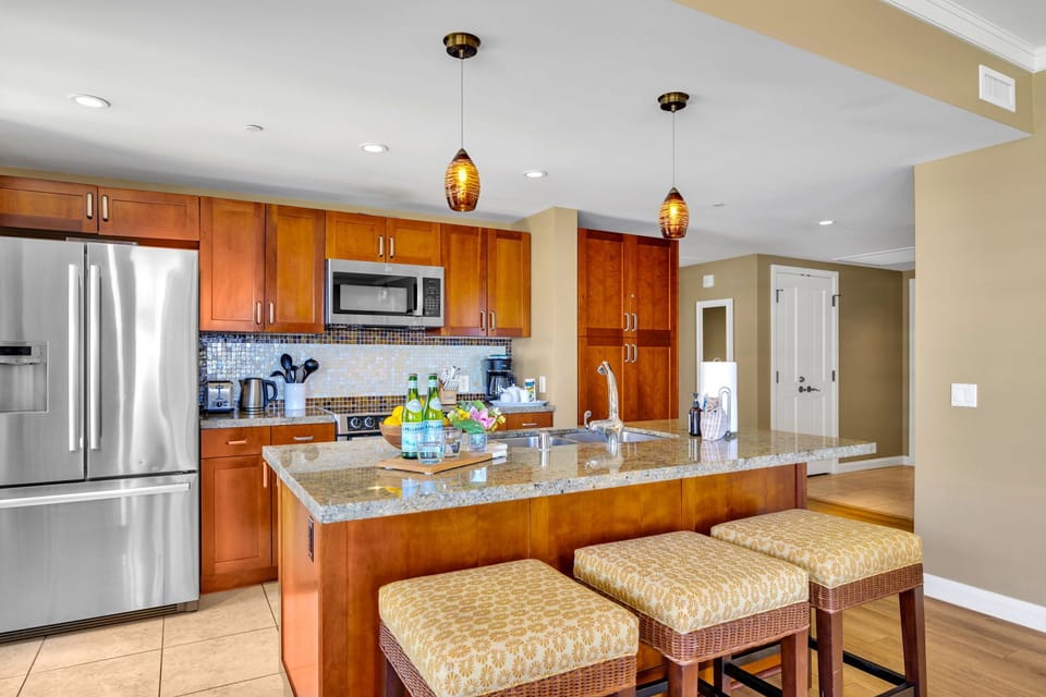 Spacious kitchen with modern design for easy entertaining