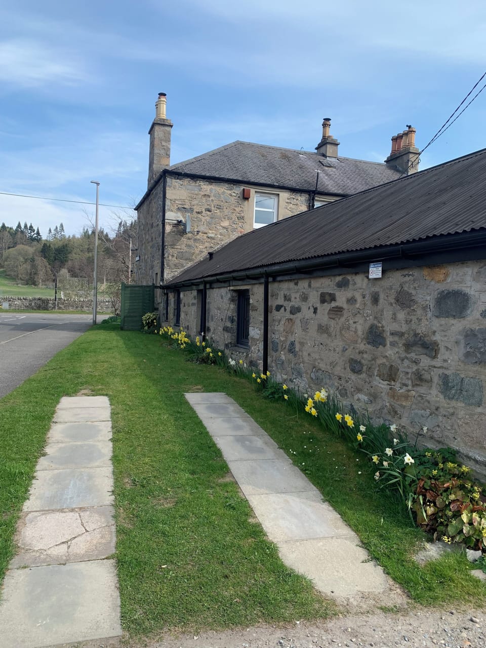Private parking at front of cottage