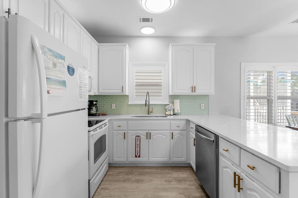 Spacious Kitchen With Bar Seating