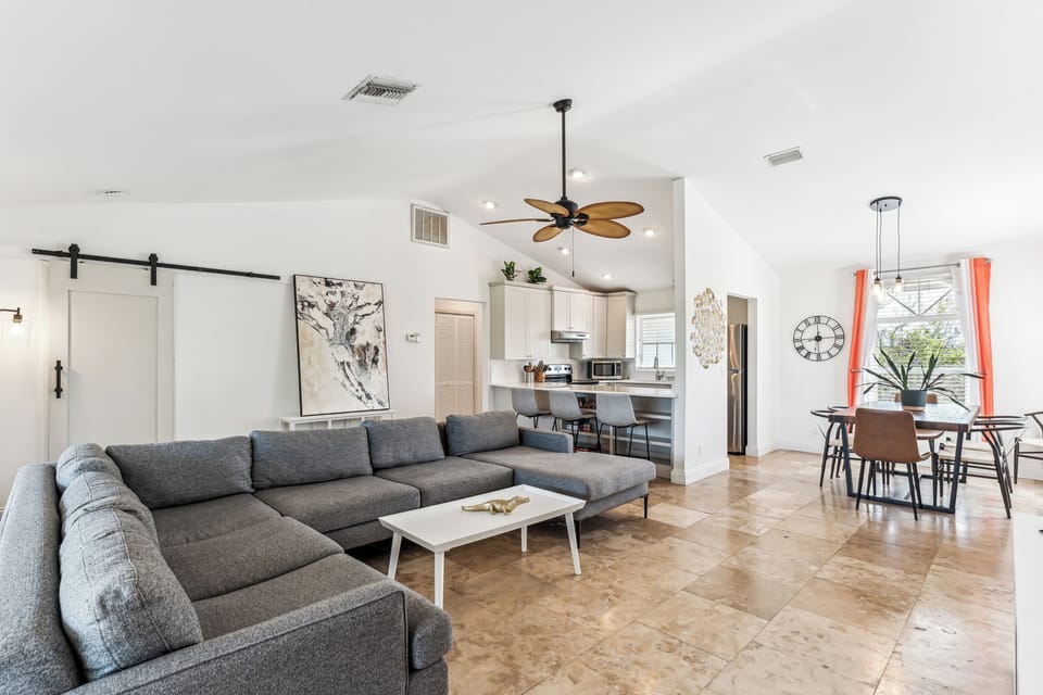 Spacious living area.