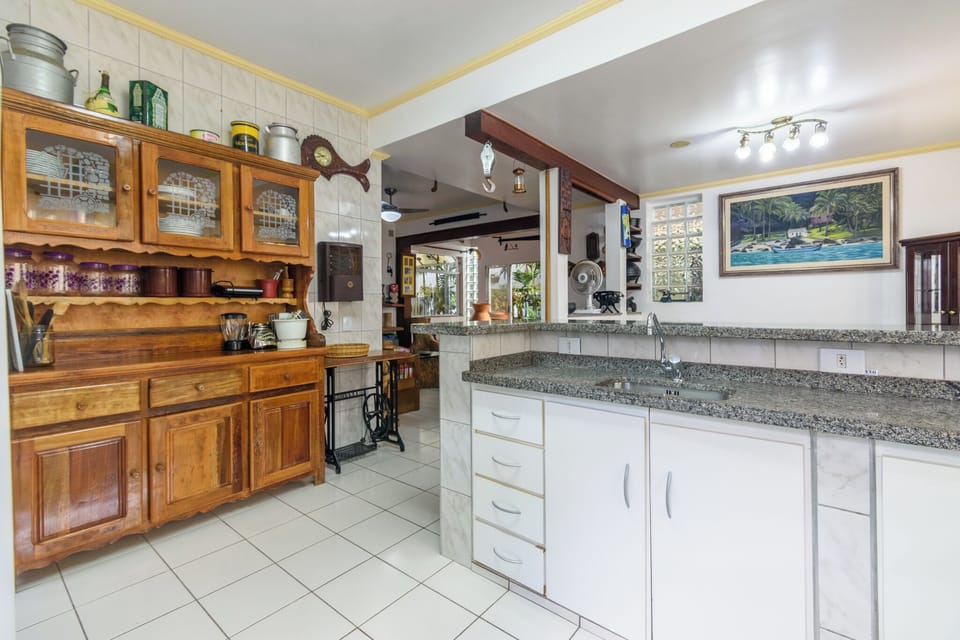 Basic Villa | Private kitchen | Full-size fridge, microwave, oven, toaster