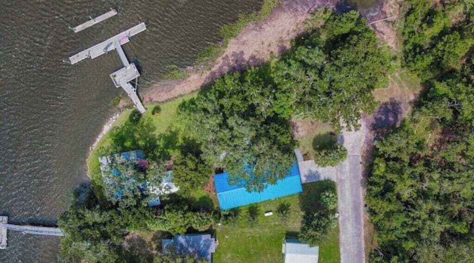 Arial View before dock was covered 