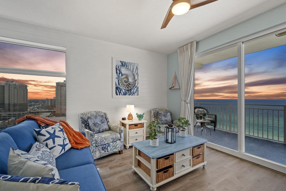 Spectacular sunset views from this luxury corner condo!!