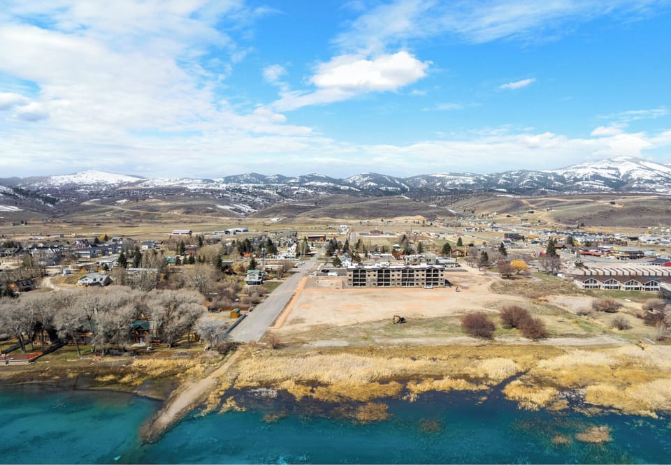 Enjoy the paved walking path down to the water.