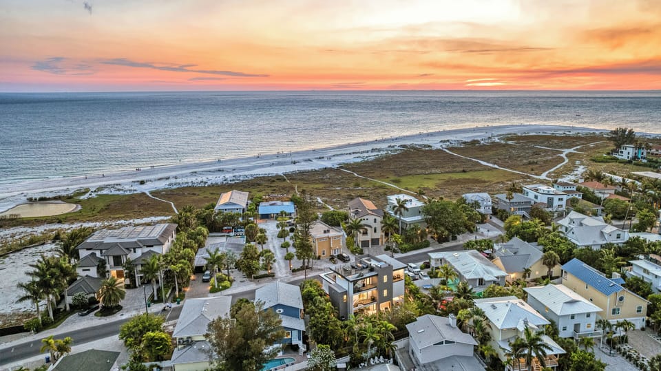 Just steps from the Gulf, this elevated view shows your island sanctuary in perfect alignment with shoreline bliss and spectacular sunsets over the Gulf.