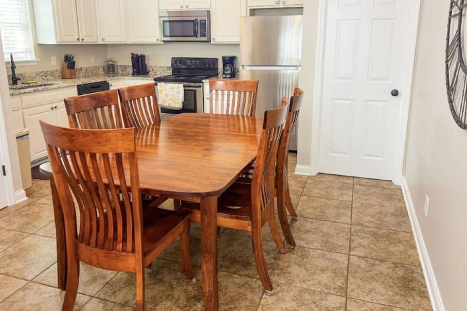 Dining next to living for enjoy time together