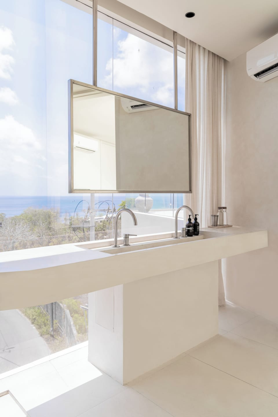 Luxury Villa, Balcony, Ocean View | Bathroom | Rainfall showerhead, hair dryer, towels, soap