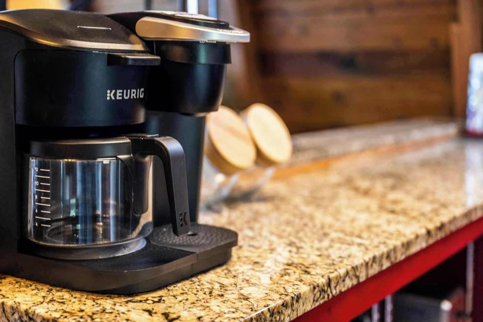 Keurig with cups and regular drip