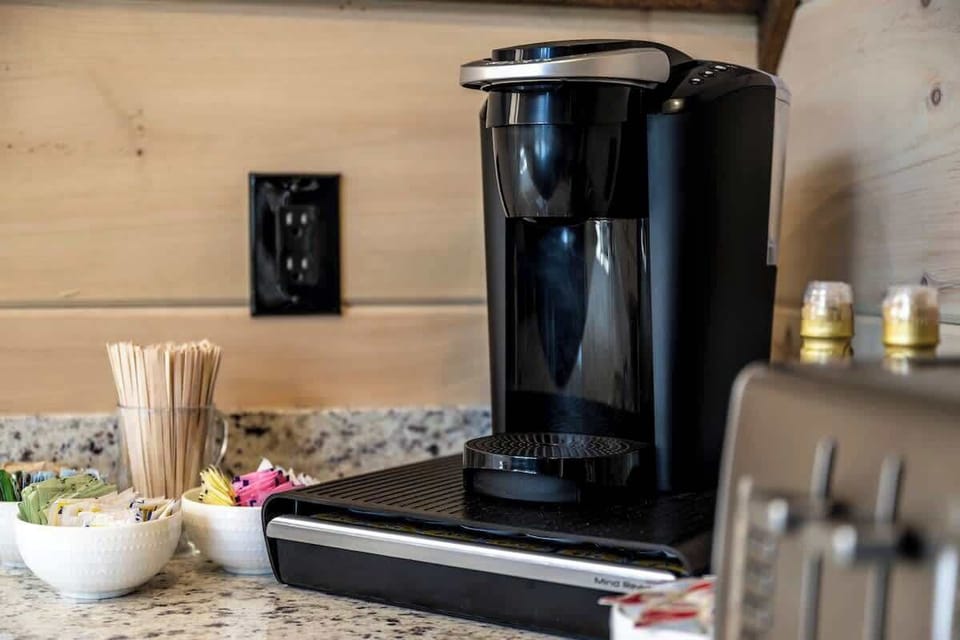 Wake up to a fresh cup from your own private coffee bar.