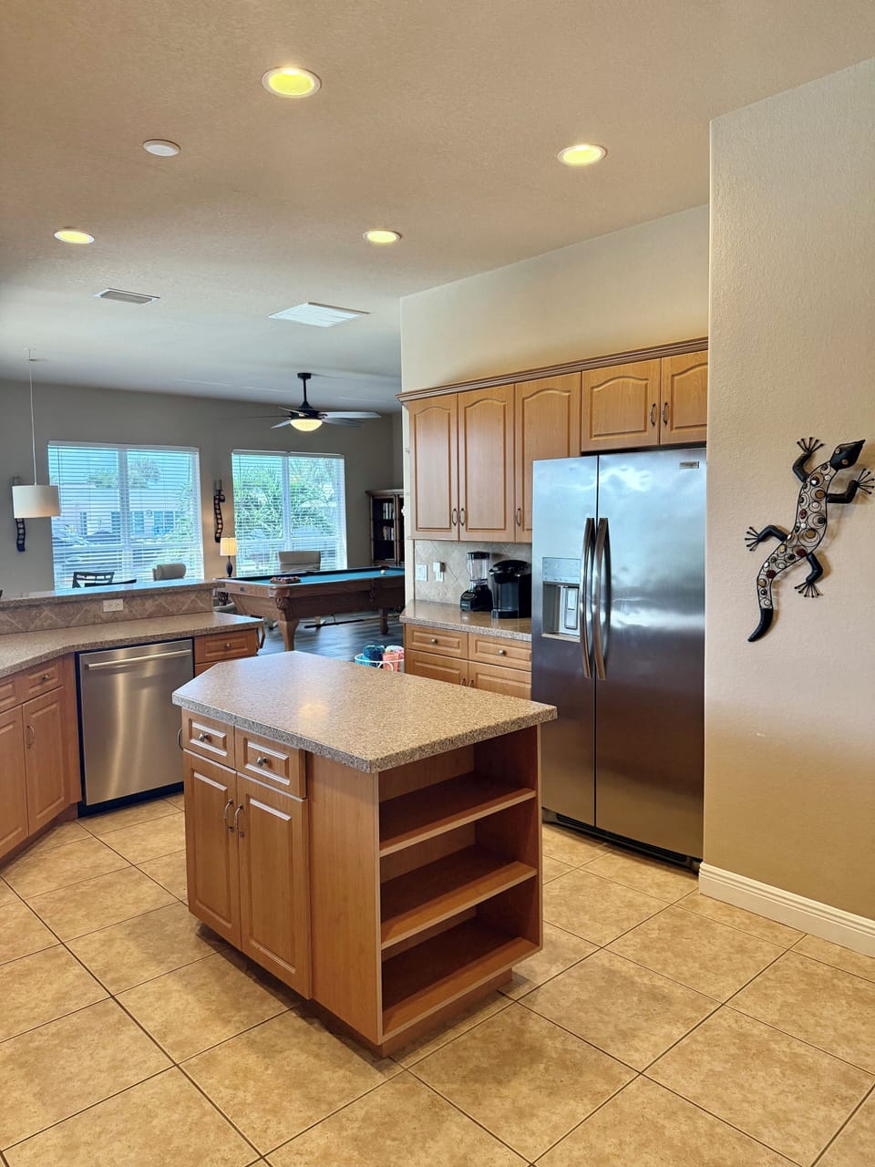 Large centrally located kitchen