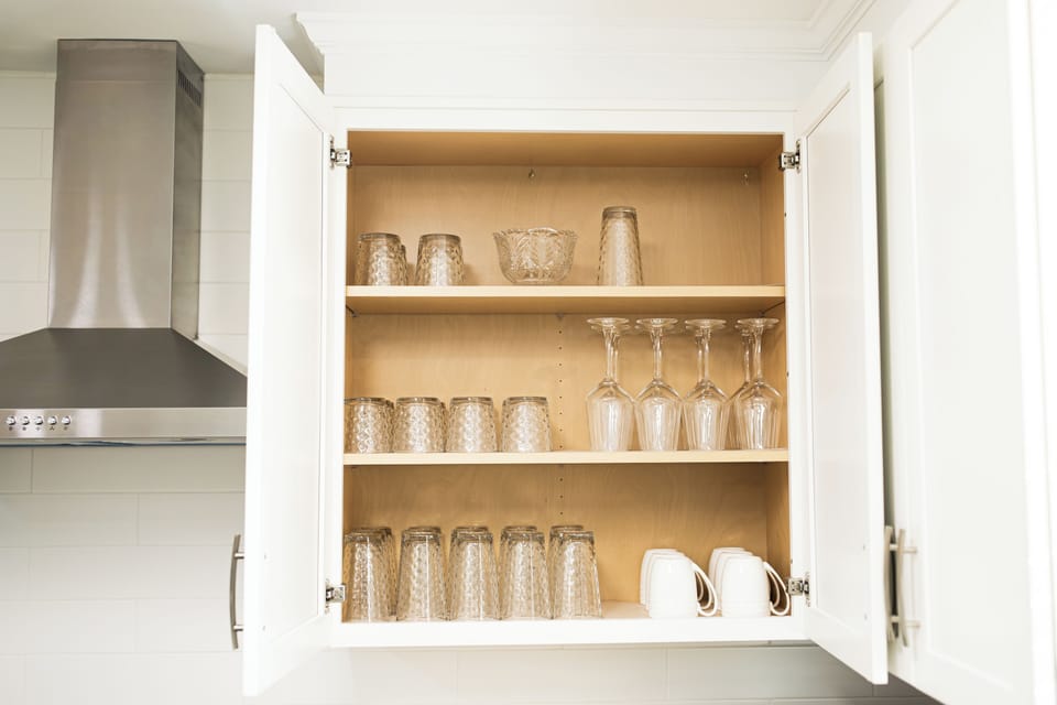 New glassware, dishes, and utensils
