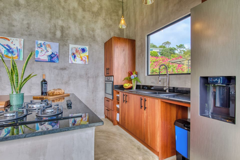 A fully equipped kitchen for gourmet meals.