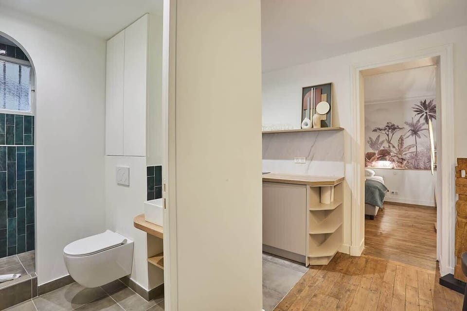 salle de bain et cuisine