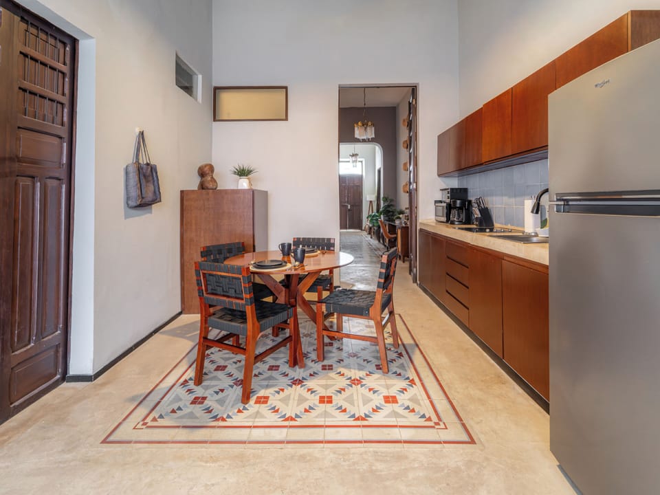 Family House | Private kitchen | Fridge, microwave, oven, blender