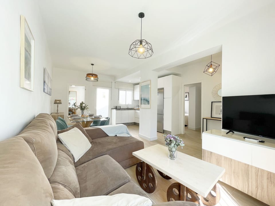 Open and Central Living Room