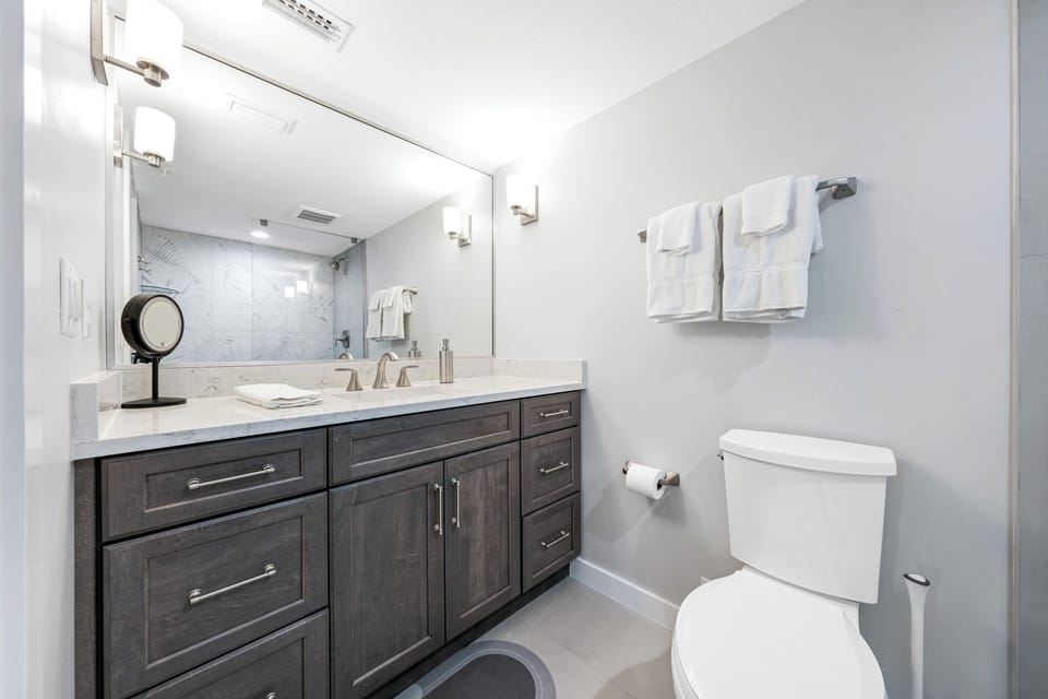 Updated master bathroom