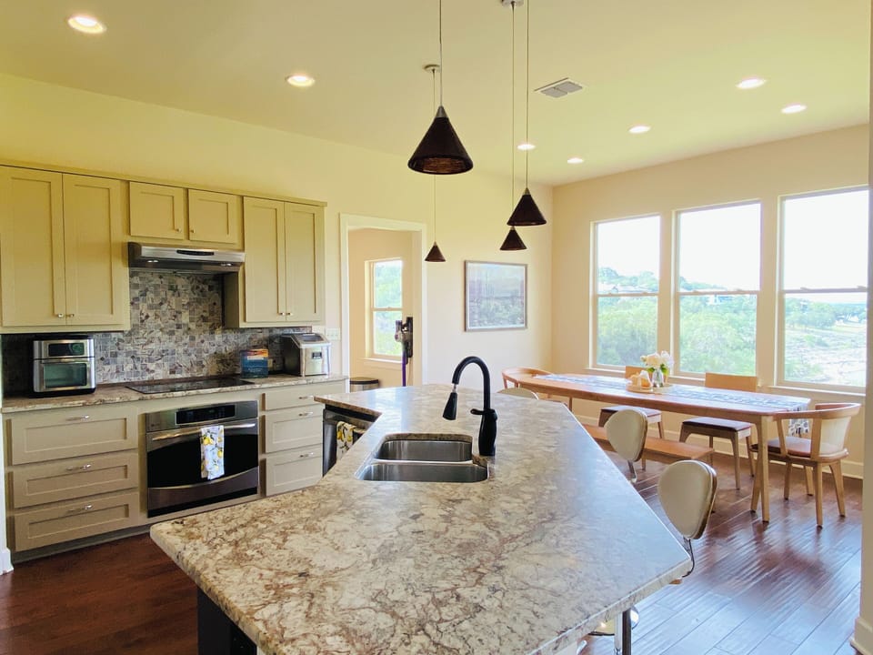 Open concept kitchen perfect for entertaining.