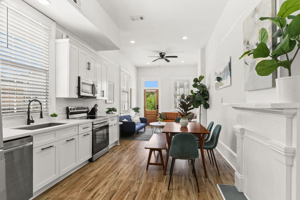 Dining room + kitchen