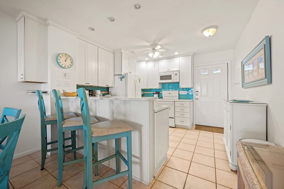 Kitchen Area with Bar Stool Seating