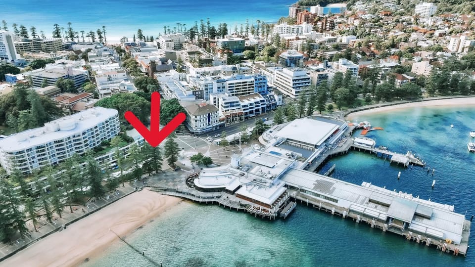 Aerial View of the location in Manly