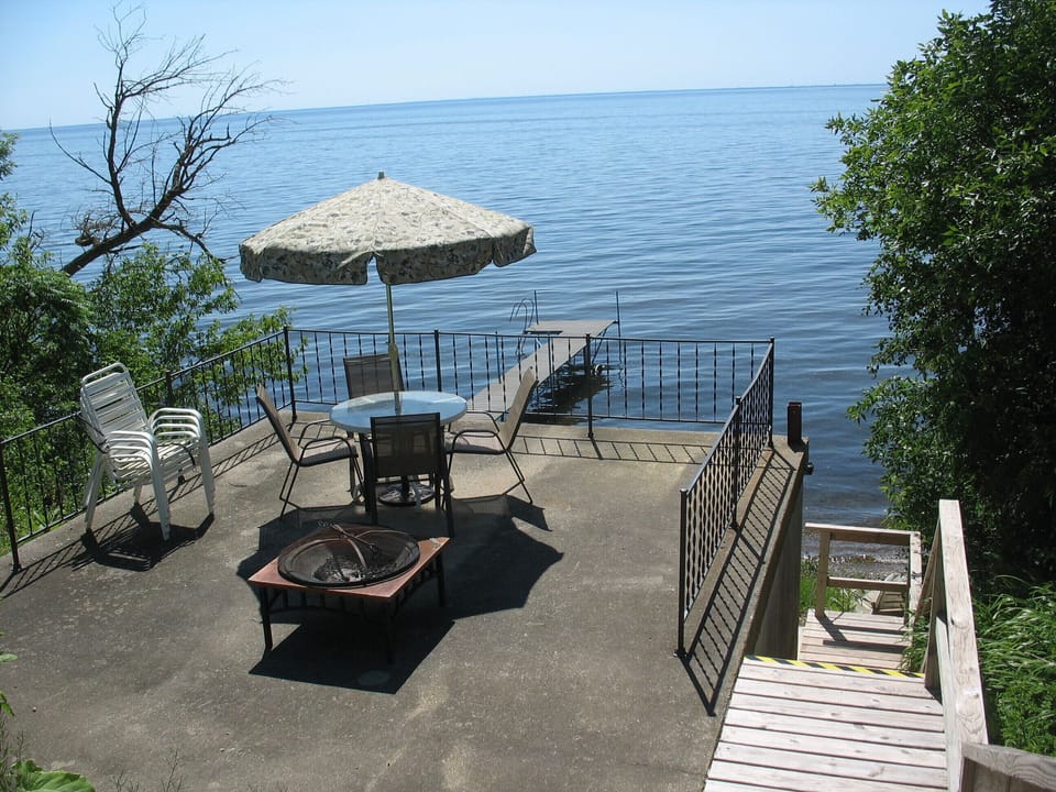 Lake view from the top of the boathouse!