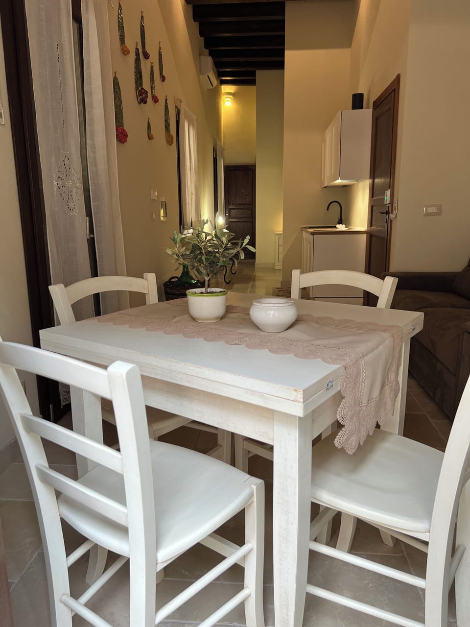 Standard Apartment, 1 Double Bed with Sofa bed, Kitchenette, Partial Sea View | Living area | TV