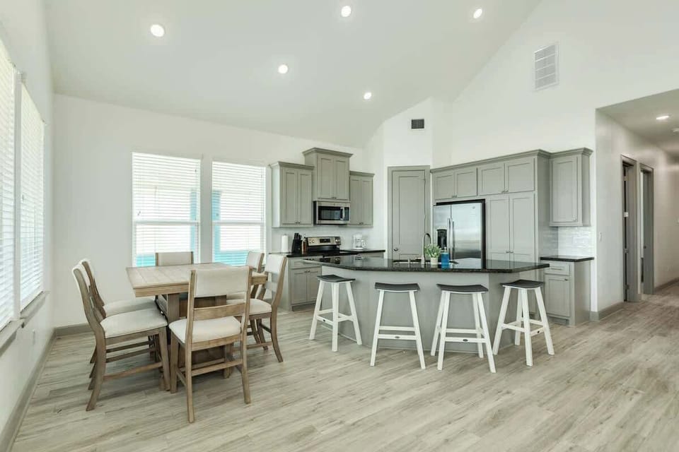 Open Dining and Kitchen Area