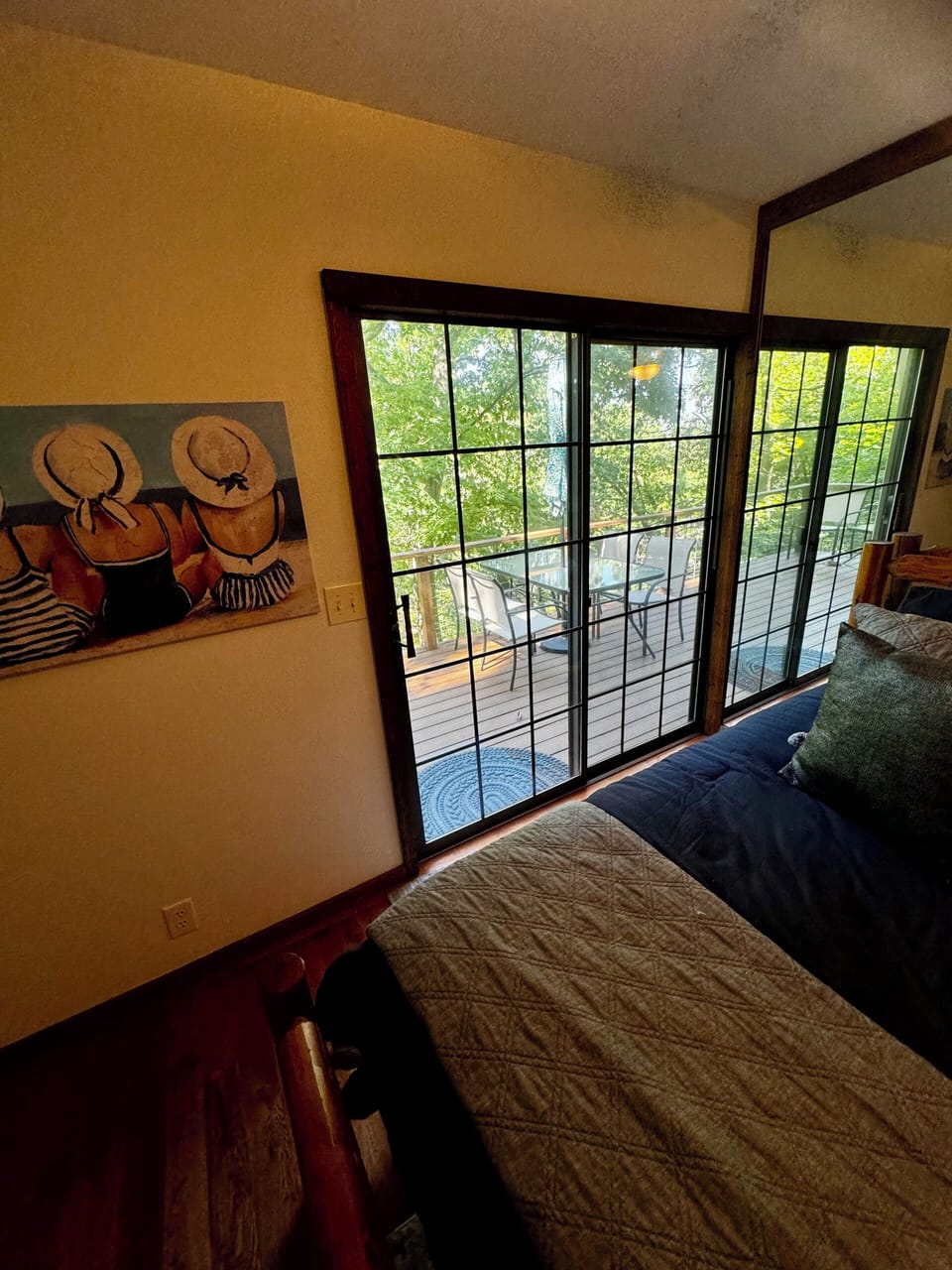 Bedroom off of kitchen