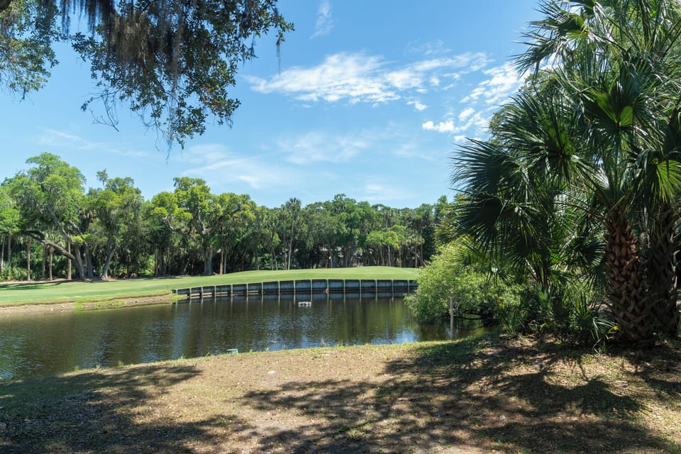 Stunning views of the golf course and lagoon