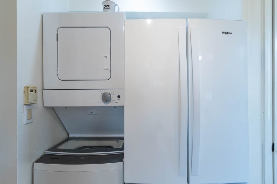 Washer and Dryer off kitchen
