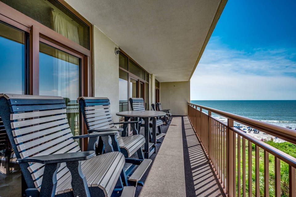Experience breathtaking ocean views and pure relaxation from your private balcony oasis.