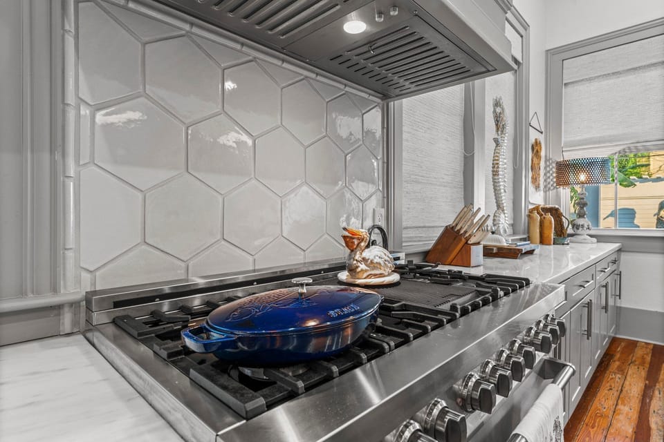 Kitchen is perfect for cooking large meals!