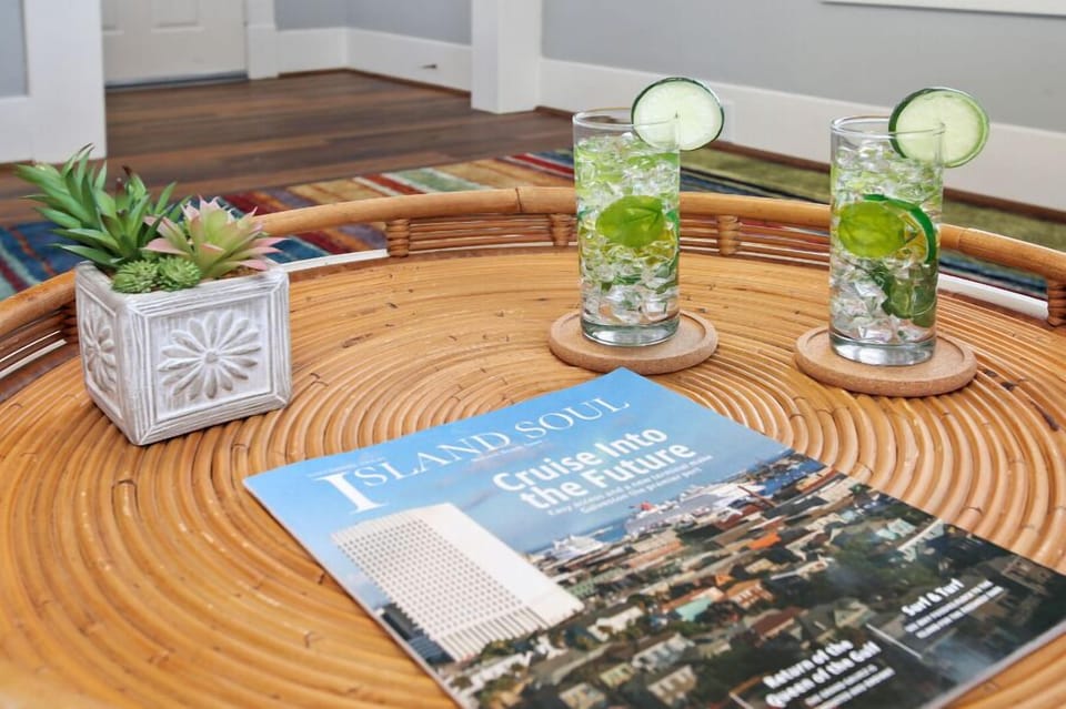 Table in the living room.