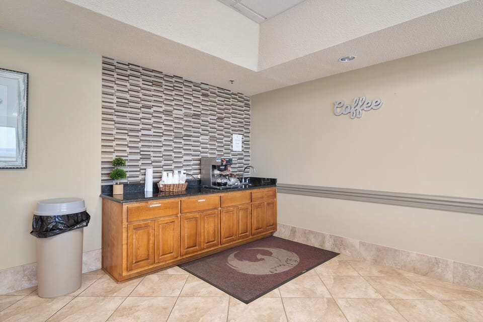 Coffee bar in common area
