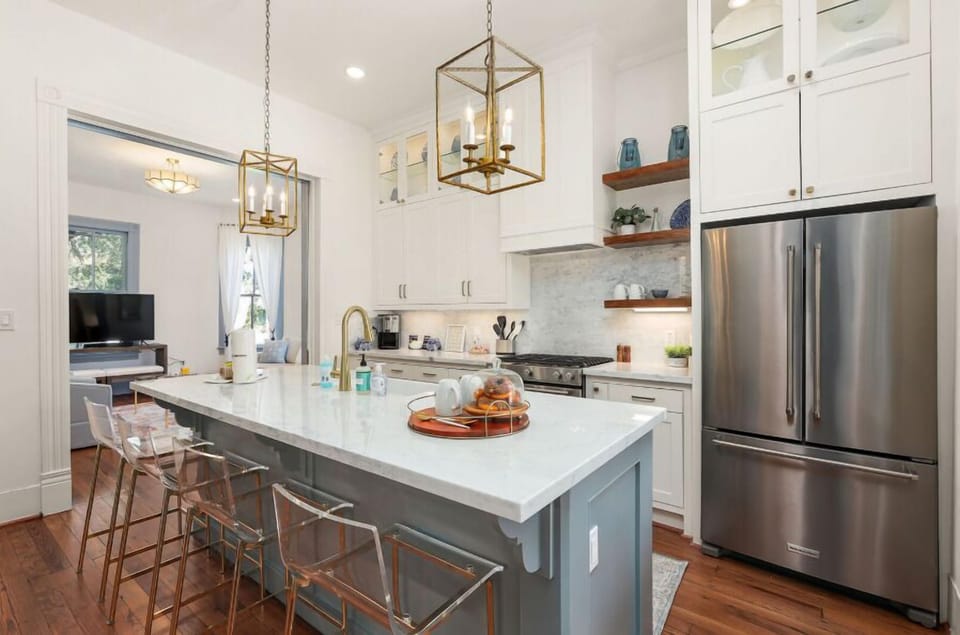 Modern kitchen with new appliances
