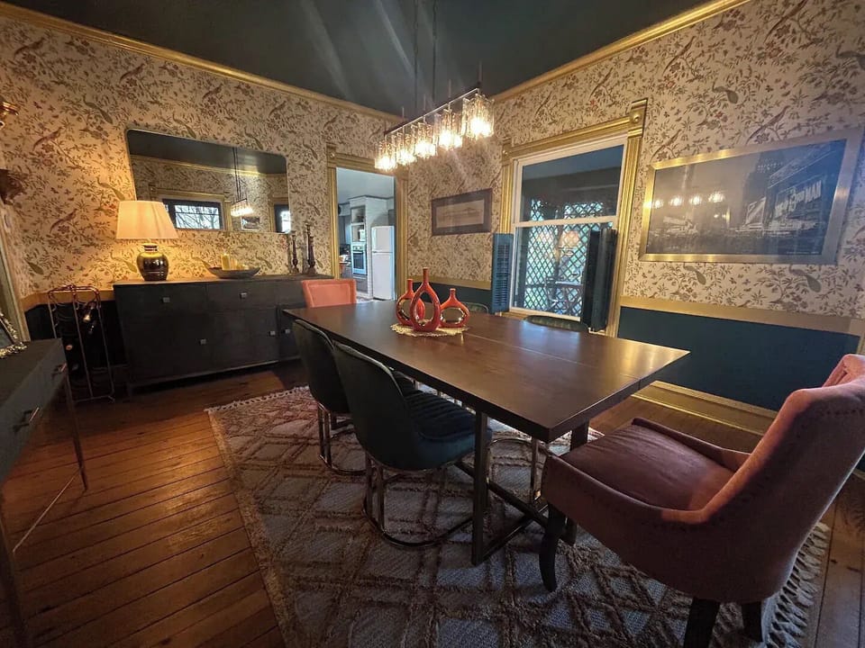 Gatsby feel dining room just redecorated! 