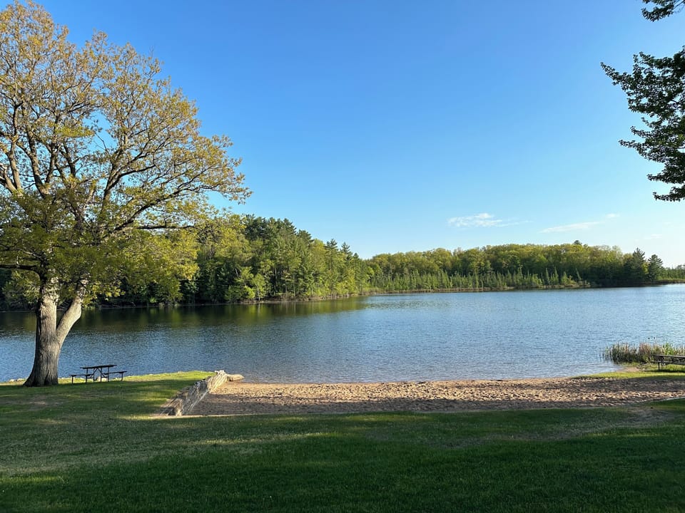 Nearby Mission Lake beach!