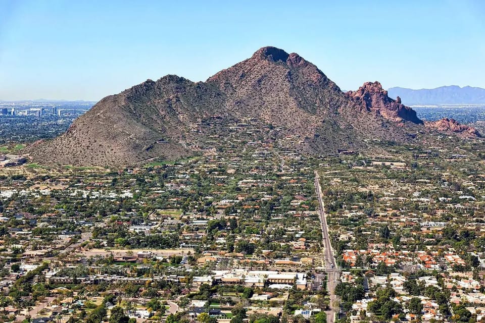 View of Camelback Mountain - just a short drive from the townhome.