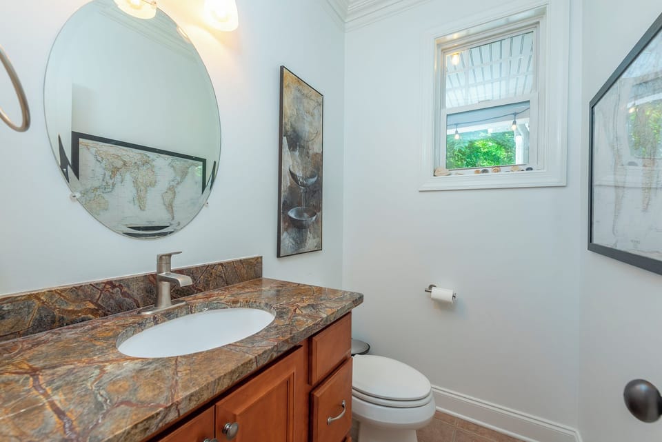 Main floor powder room