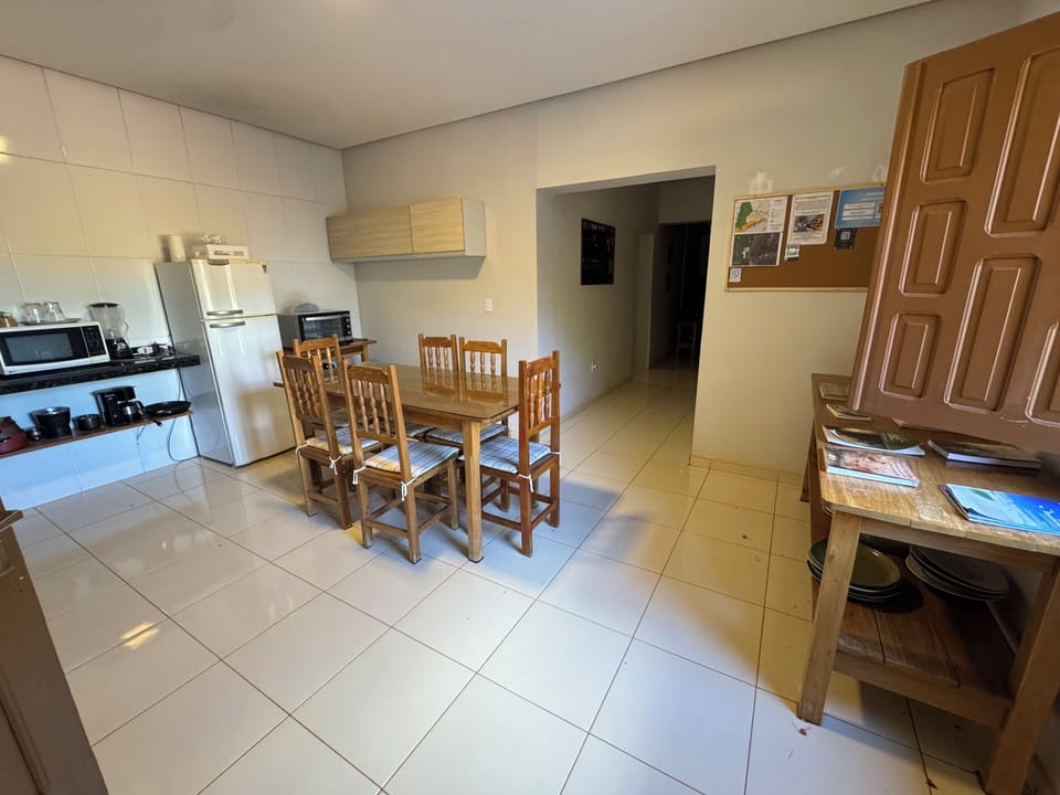 Shared fridge, microwave, toaster, blender