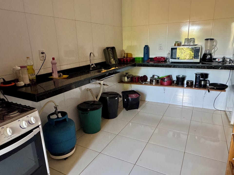 Shared fridge, microwave, toaster, blender