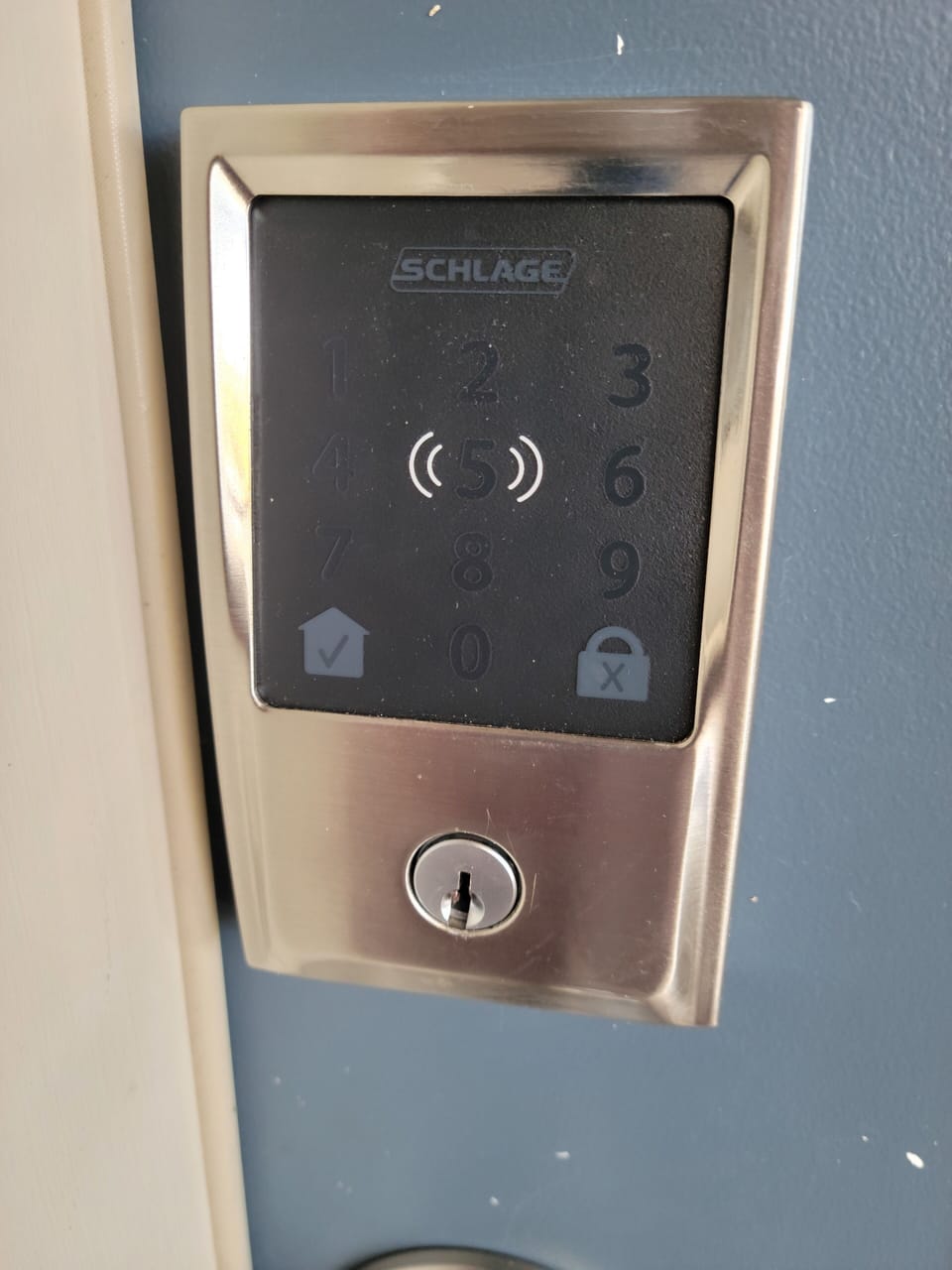 Smart lock with personalized entry code.