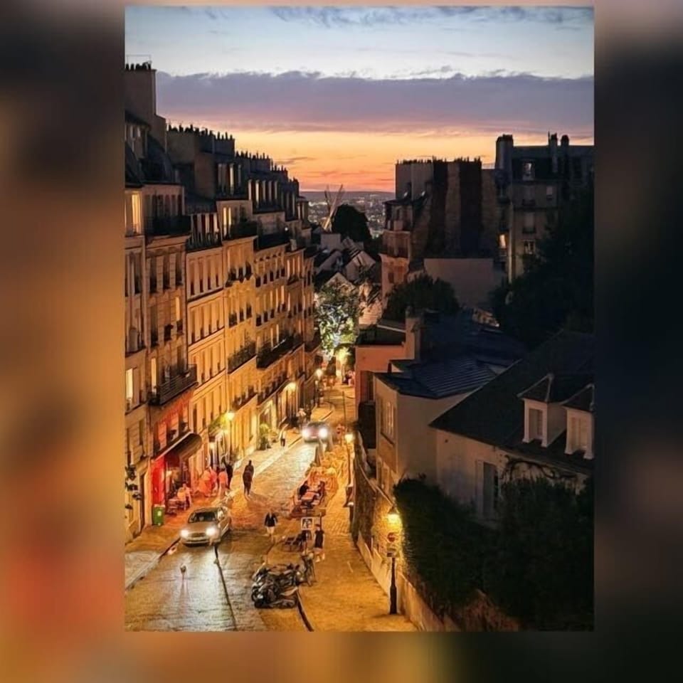 October 2025 Sunset from Paris Loft Windows