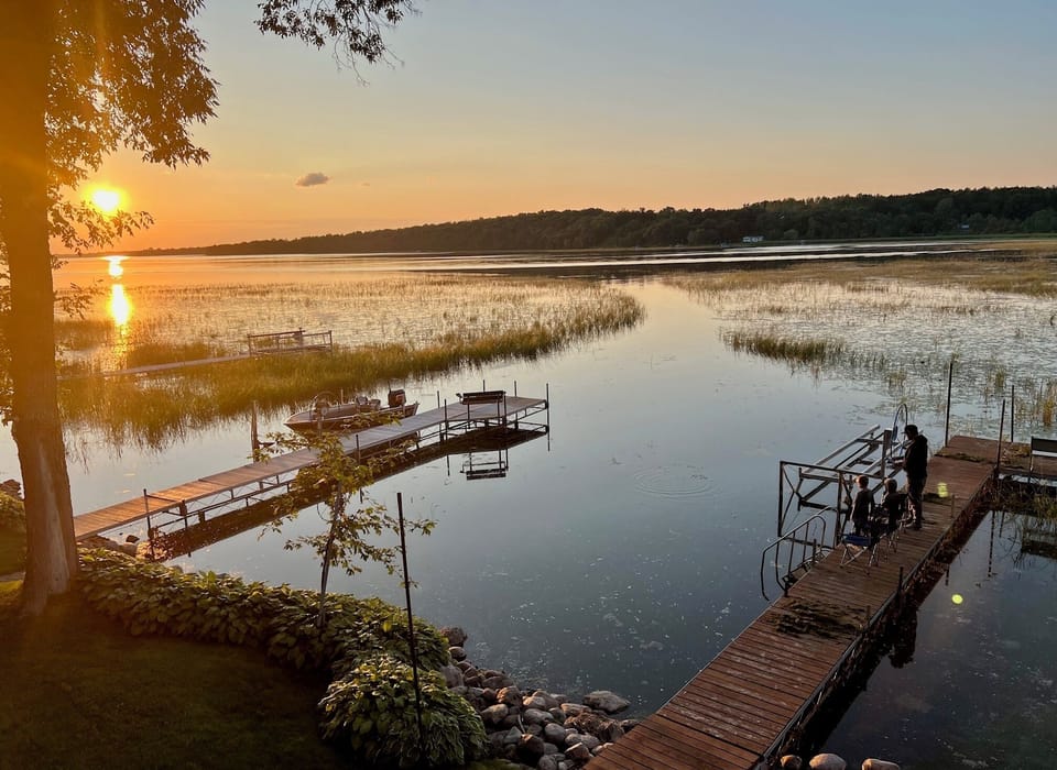 Sunset fishing from the dock!