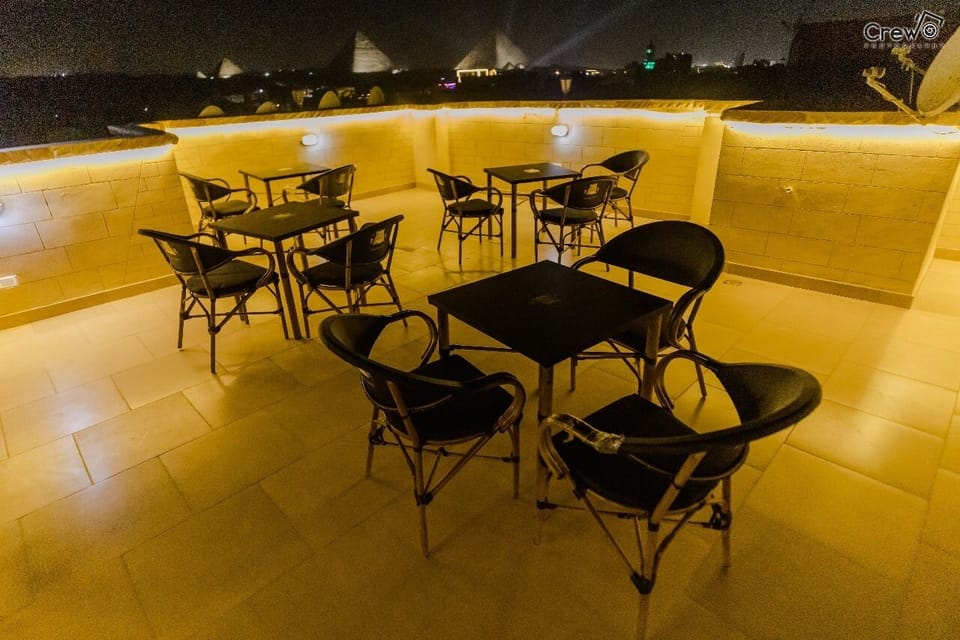 Outdoor banquet area