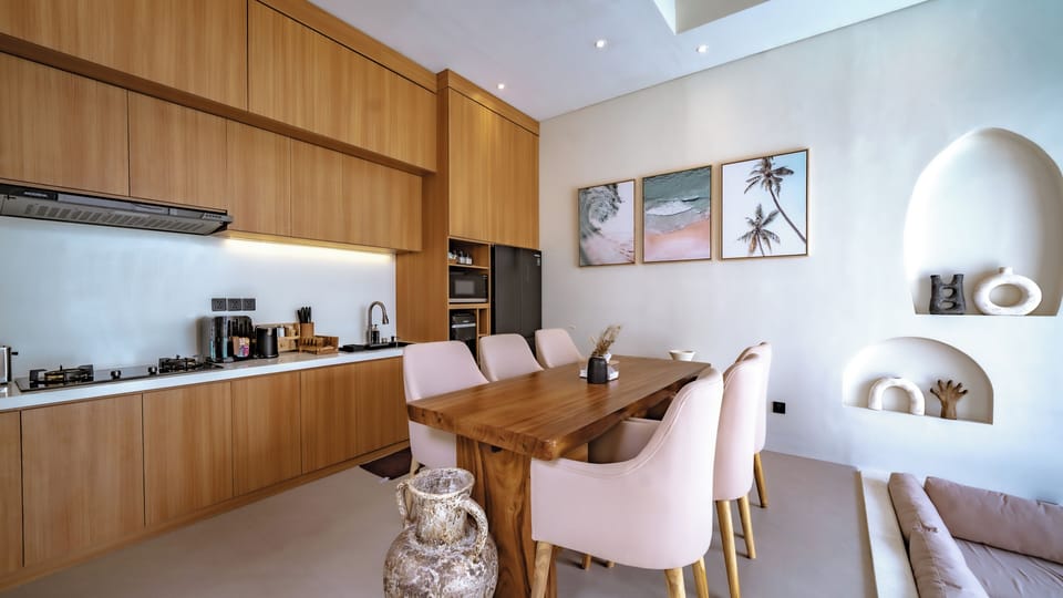 Villa, 3 Bedrooms, Pool View | Private kitchen | Fridge, microwave, stovetop, electric kettle