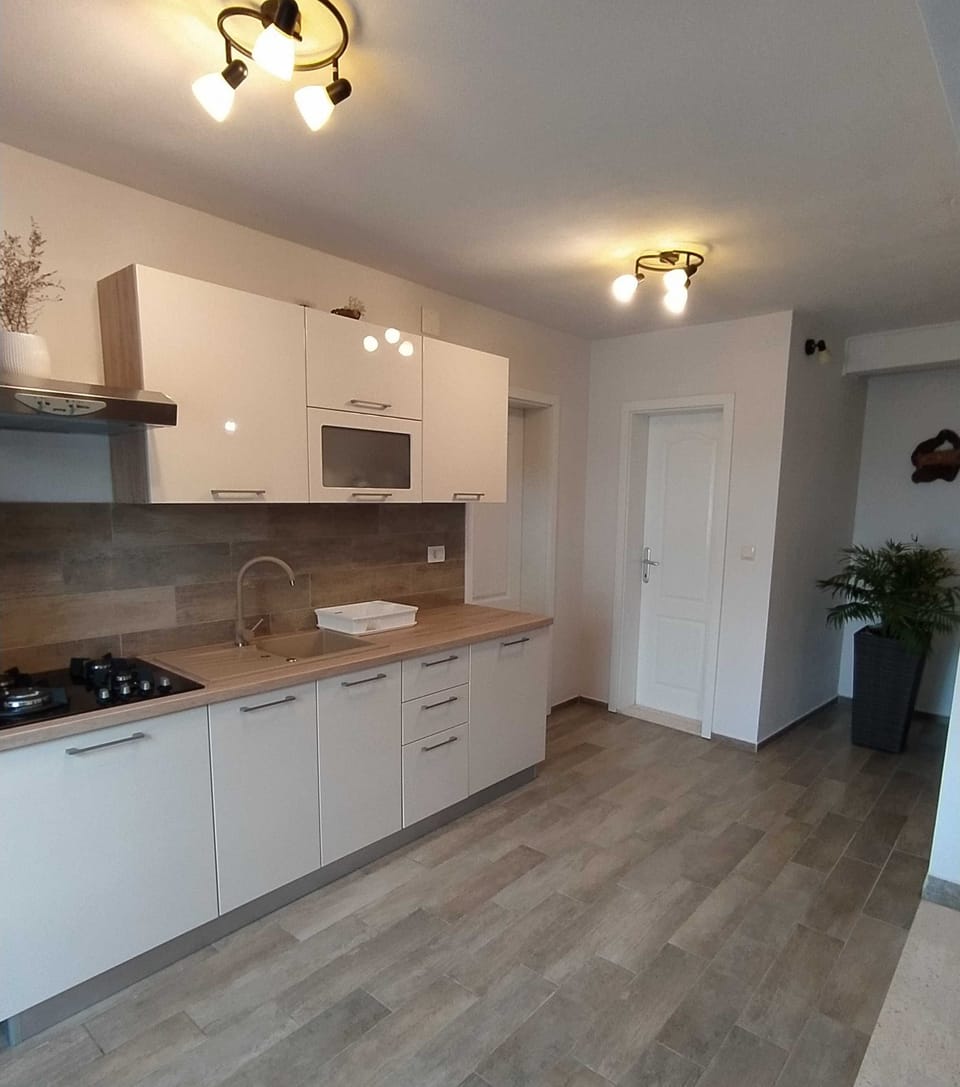 House (Two Bedroom Holiday Home with Sea Vie) | Private kitchen | Fridge