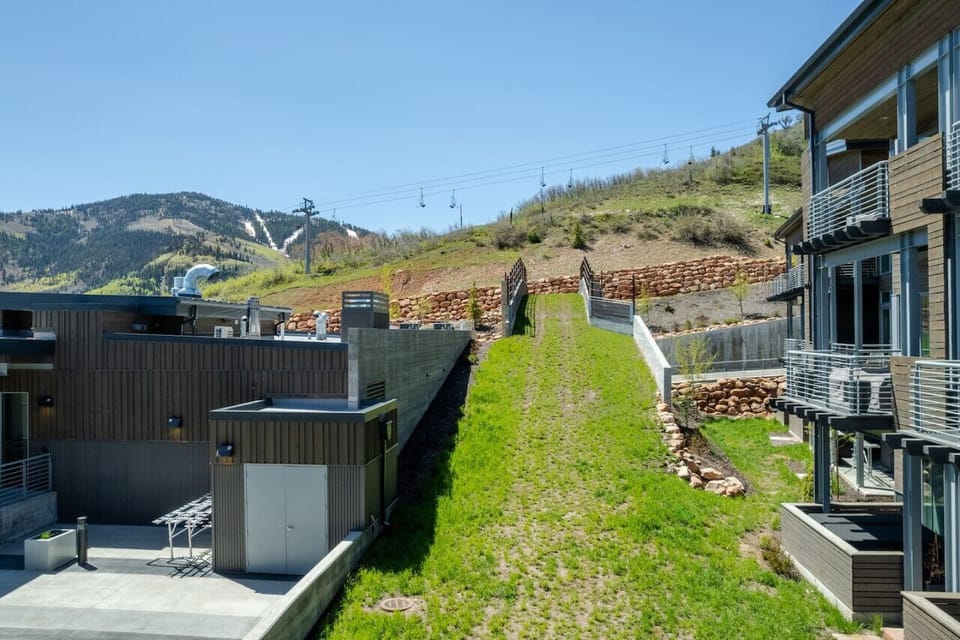 Ski in access over a bridge