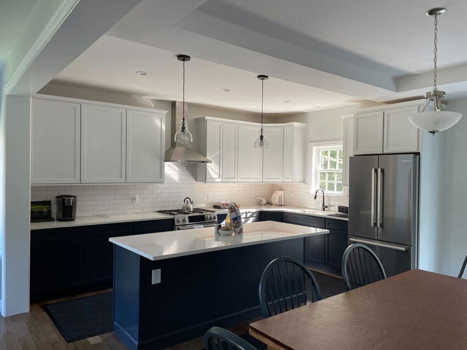 Large kitchen stocked with everything you need for a wonderful meal